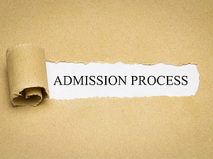 the word admission process typewritten on wrapping paper ©By magele-picture; stock.adobe.com