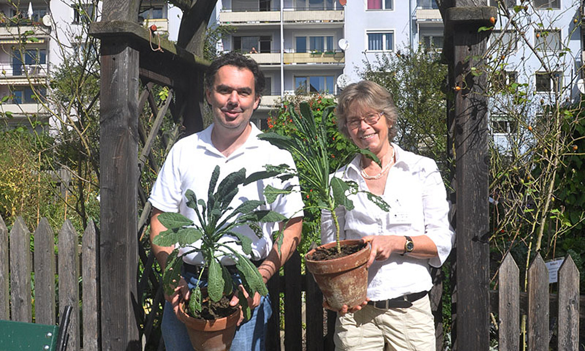 Rene Michalski und Ursula Brosch verrieten Wissenswertes rund um den Kohl
