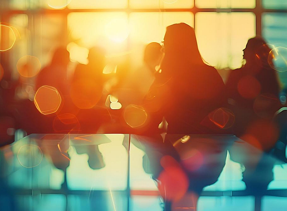 Umrisse von Menschen, Gegenlicht ©horizon - stock.adobe.com