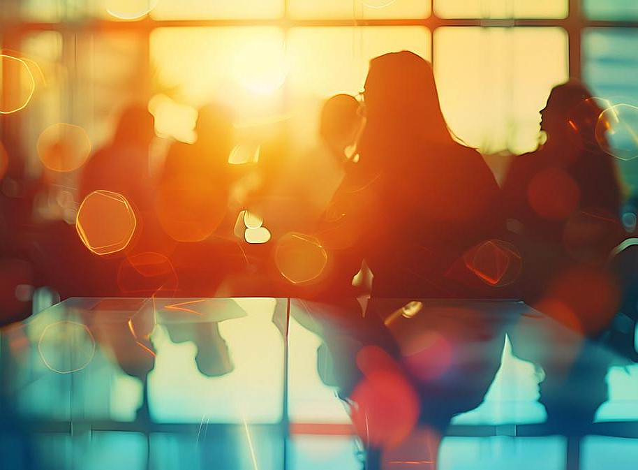 Umrisse von Menschen, Gegenlicht ©horizon - stock.adobe.com