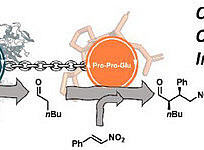 graphical abstract depicting the reactions taking place 