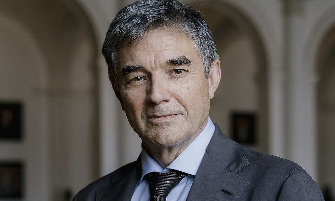 Vizerektor Joachim Reidl in der Aula der Universität Graz
