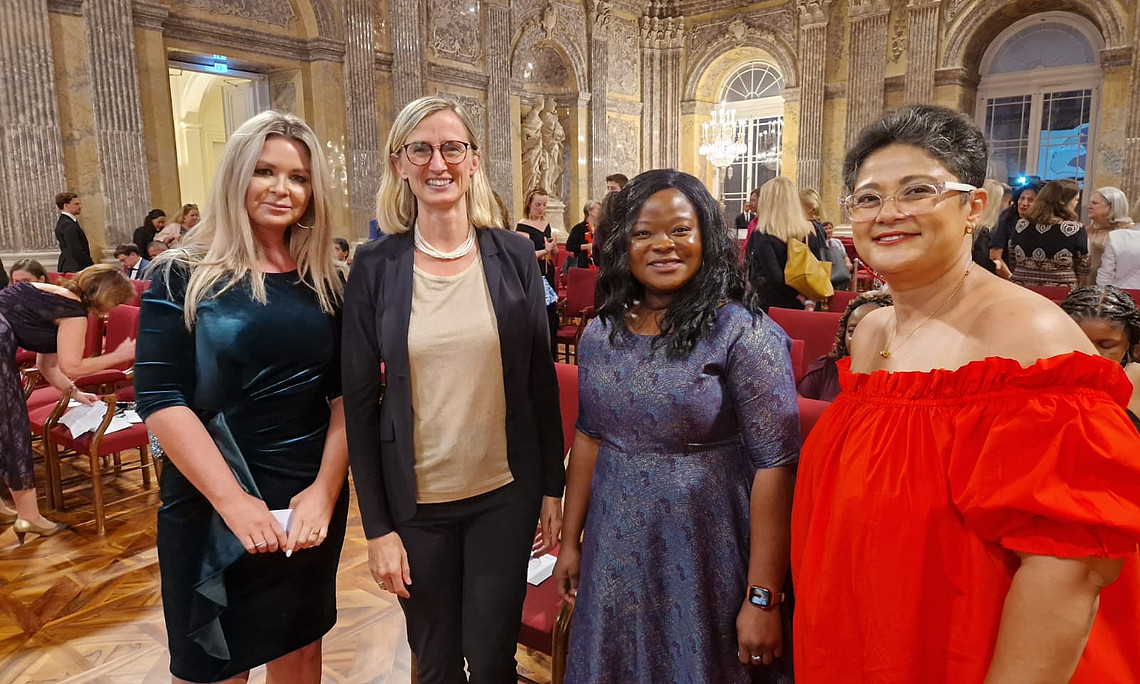 from left to right: Monika Sturm, Emma Lantschner, Joyce Williams and Namira Negm, (c) Maddalena Vivona