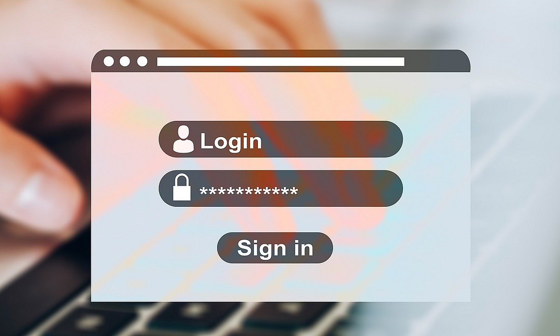 Login-Feld, Tastatur