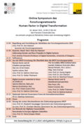Programm HFDT-Symposium 2021