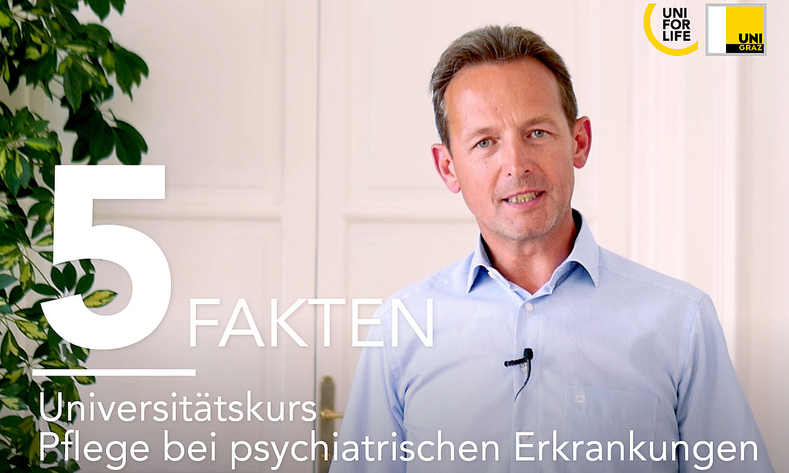 Heribert Truschnegg, MSc, im Gespräch über den neuen Universitätskurs "Pflege bei psychiatrischen Erkrankungen"