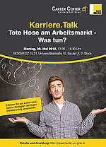 News-Flash: Einladung zum Karriere.Talk am 30.5.