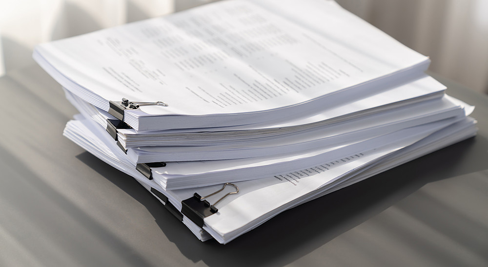 stack of paper, official looking documents ©Summit Art Creations, Adobe
