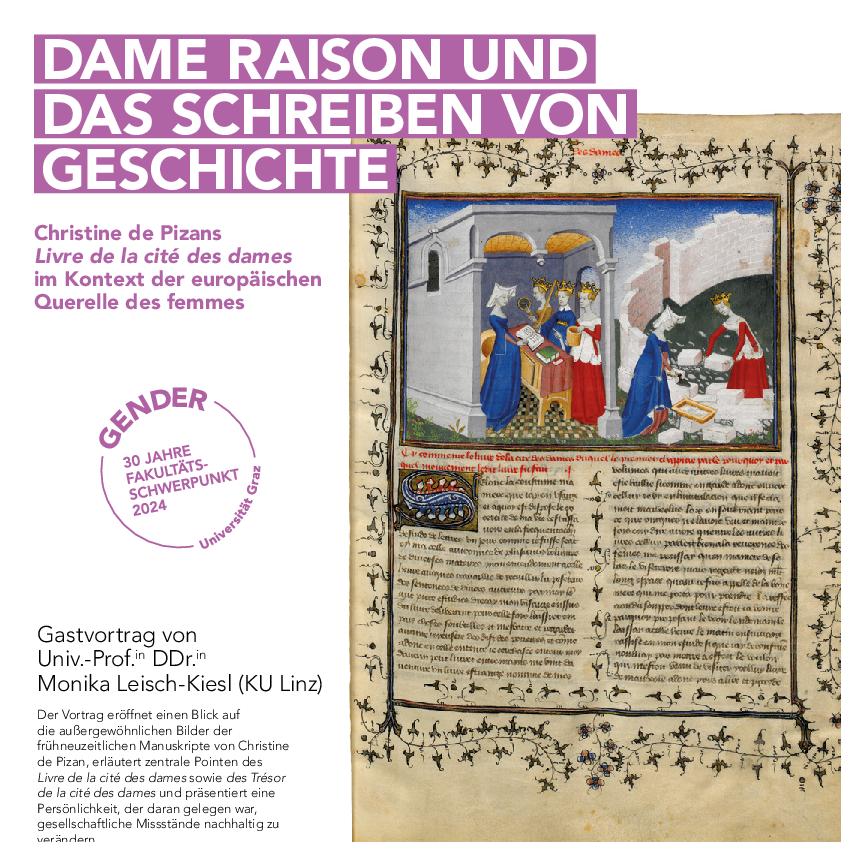 Einladung Gastvortrag von Univ.-Prof. DDr. Monika Leisch-Kiesl am Donnerstag, 23. Mai 2024, 10-11.30 Uhr im Universitätszentrum Theologie, Hörsaal 47.11 