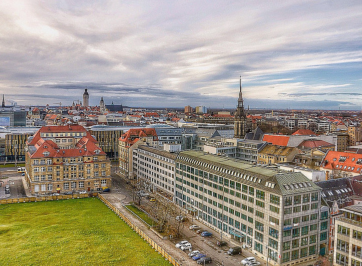 Foto: Blick über Leipzig 