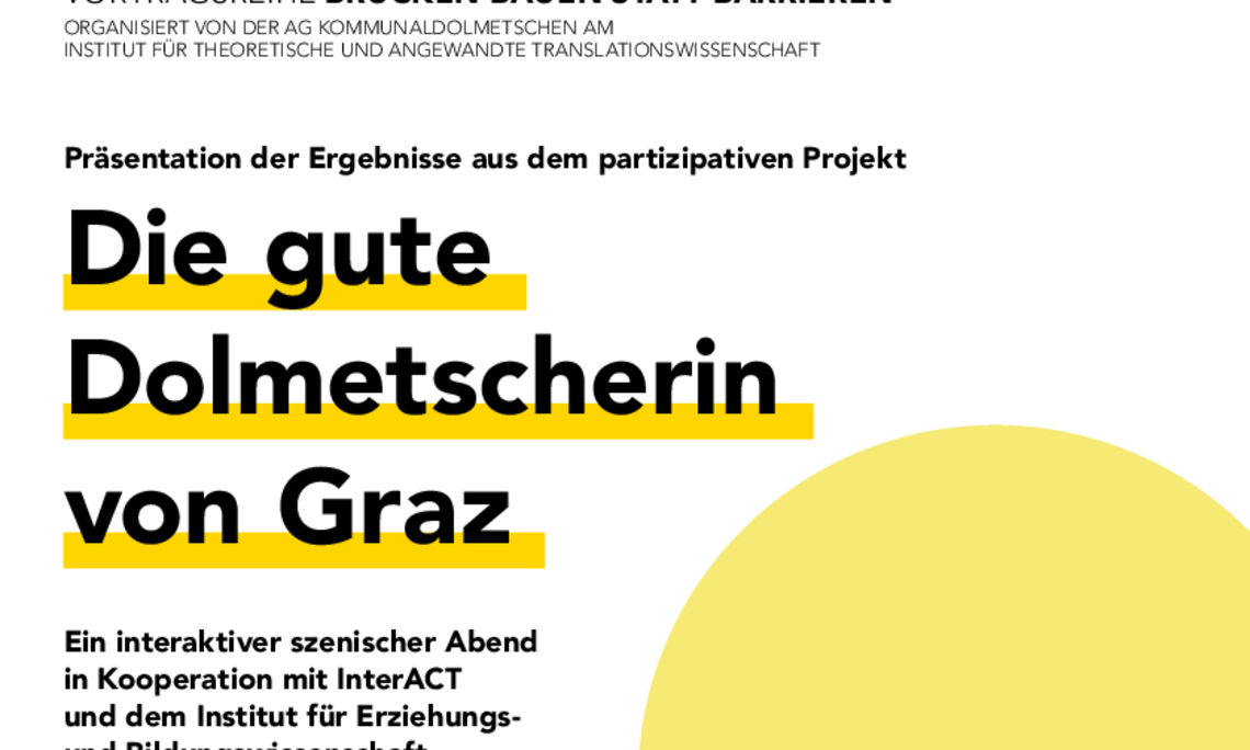 buntes Plakat mit Text