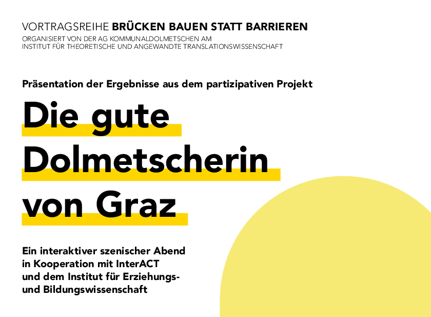 buntes Plakat mit Text 