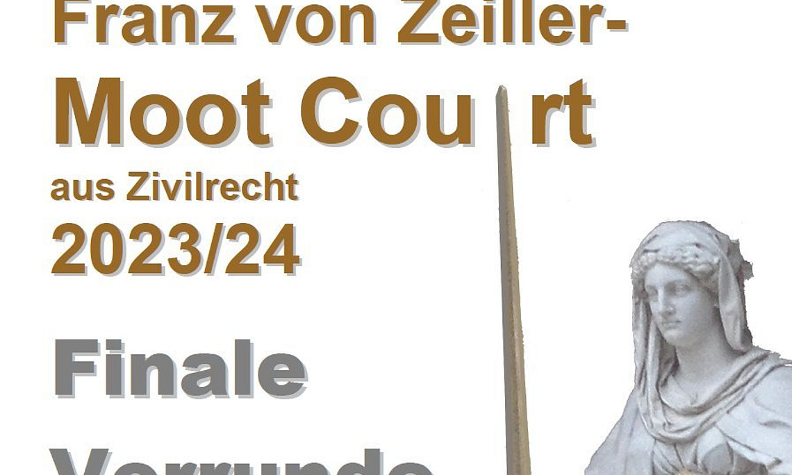 Plakat Moot Court Finale Vorrunde