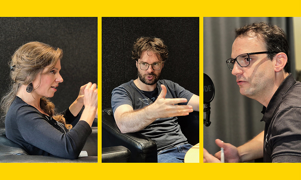 (from left) Isabell Piantschitsch, Philipp Berghofer & Philipp Spitzer. Photo: Uni Graz/Freitag