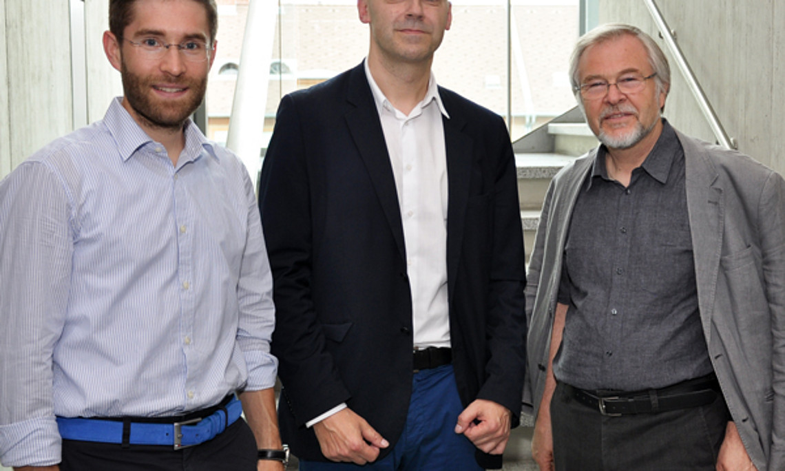 Internetrechtsexperten unter sich: Matthias C. Kettemann, Matthias Traimer und Wolfgang Benedek (v.l.)