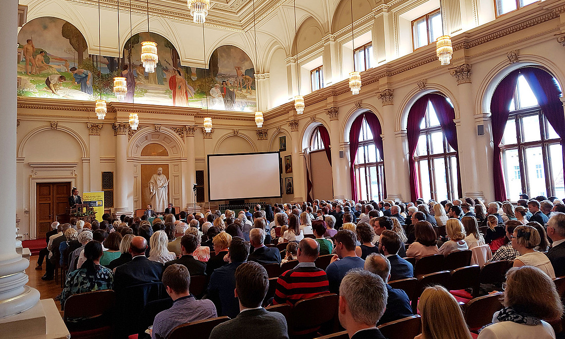 Abschluss in der Aula der Uni Graz