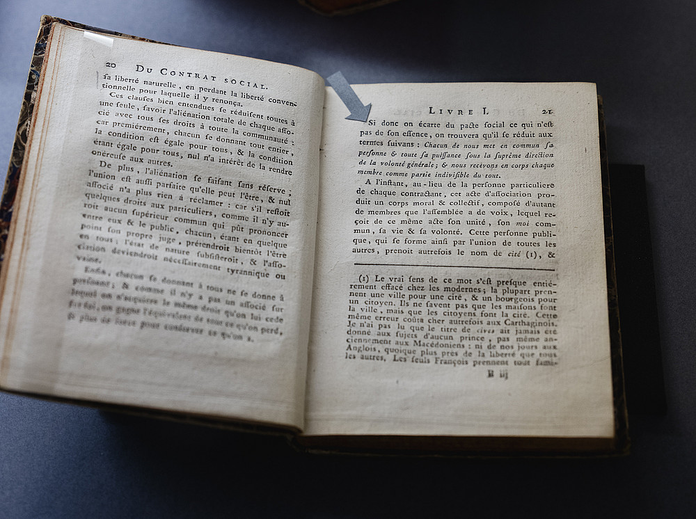 Jean-Jacques Rousseau, Vom Gesellschaftsvertrag oder Prinzipien des Staatsrechts, 1762 ©KANIZAJ photography