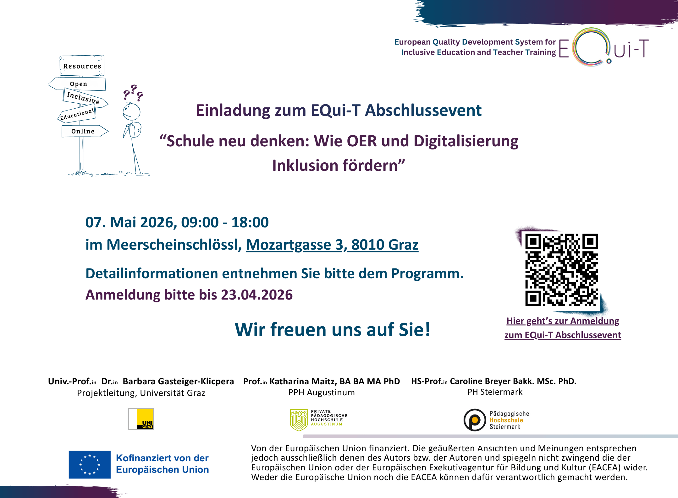 Einladung EQui-T Abschlussevent 