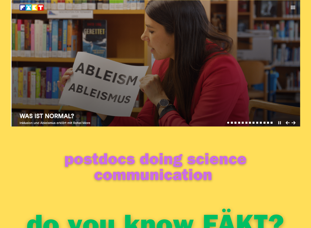 Screenshot von FÄKT Website 