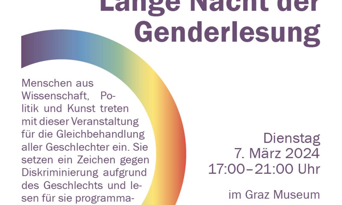 Plakatausschnitt Genderlesung