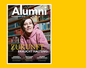 Cover Alumni Magazin Pia Hierzegger 