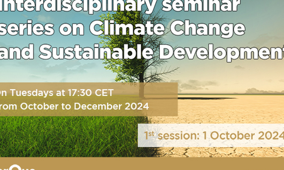 interdisciplinary webinar series on Climate Change and Sustainable Development