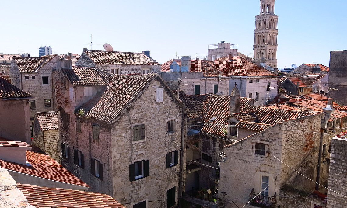 Split, Altstadt, Dächer