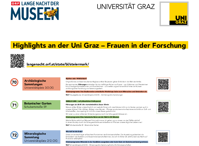 Programmplan Lange Nacht der Museen 2026 
