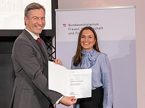 Verleihung des Award of Excellence ©BMFWF/Martin Lusser