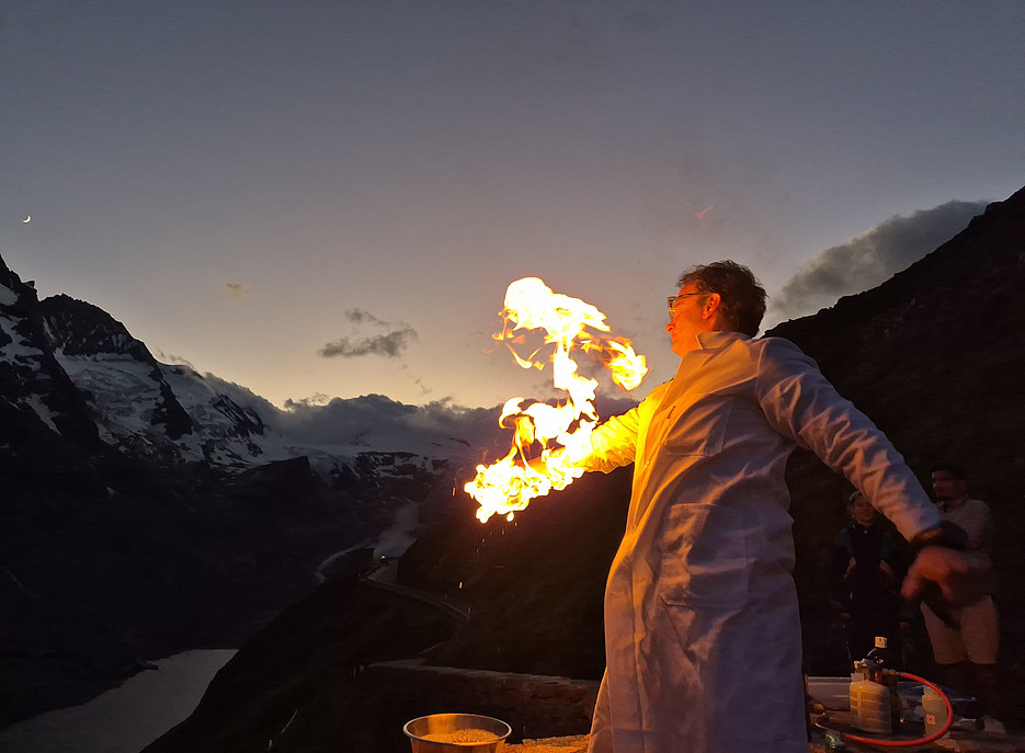 Feuerspiele vor dem Großglockner 