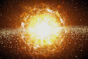 Illustration of the Big Bang