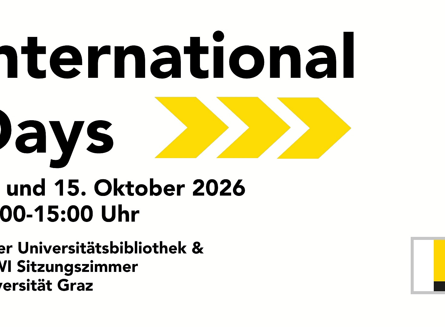 international days sujet ©Büro für Internationale Beziehungen