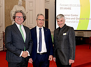 Martin Polaschek, Peter Riedler, Karl Steininger in the auditorium