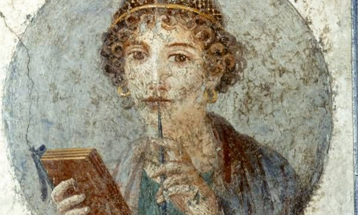frau, antike, pompeji