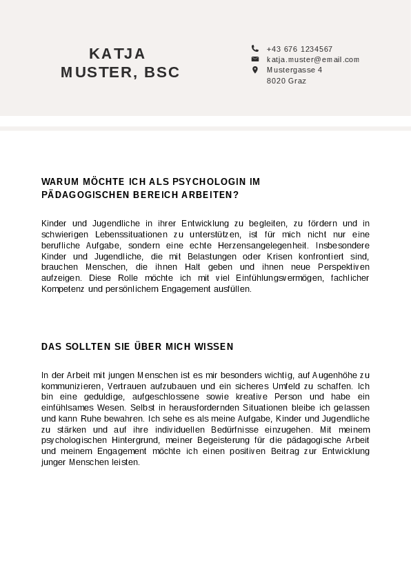 Dritte Seite Vorlage 