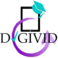 Logo DIGIVID Schrift mit Kreis und Rechteck mit akademischem Hut
