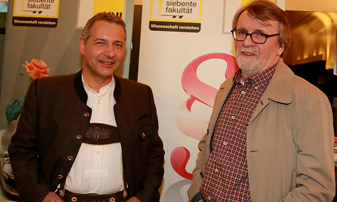 Politik-Cafe-Gastgeber Markus Steppan (links) und Rechtsphilosoph Peter Strasser Fotos: Oliver Wolf