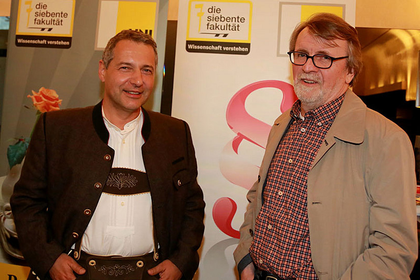 Politik-Cafe-Gastgeber Markus Steppan (links) und Rechtsphilosoph Peter Strasser Fotos: Oliver Wolf