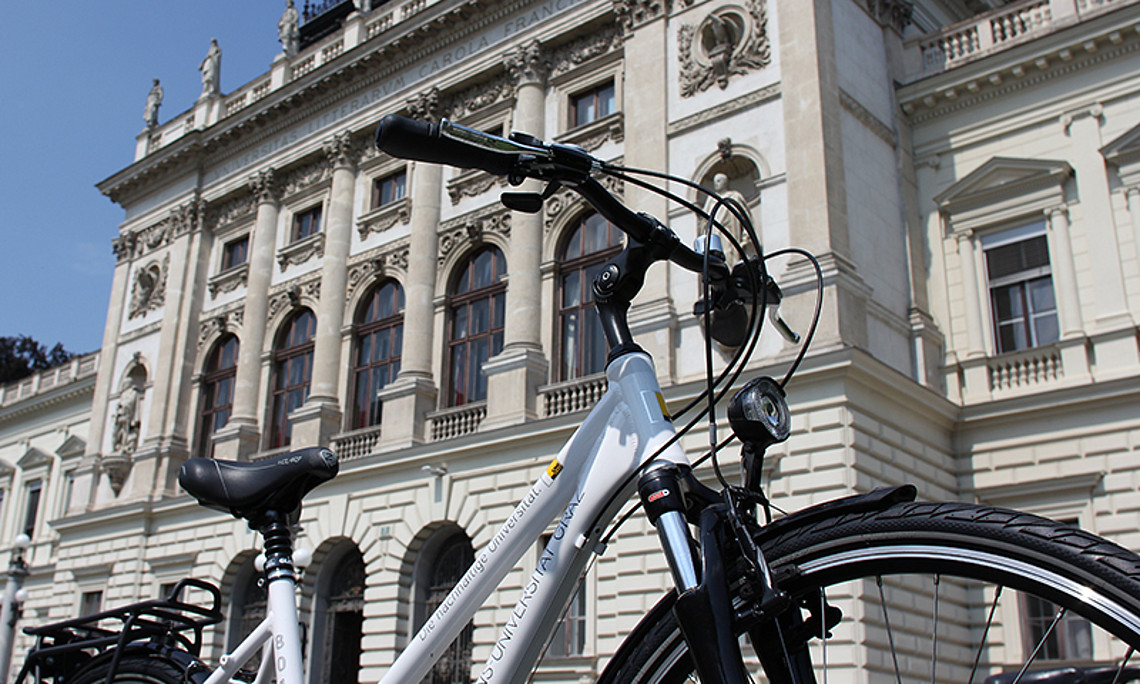 Wie können wir in Zukunft nachhaltig mobil sein? Die Nachhaltigkeitstage der Universität Graz rücken diese Frage von 20. bis 22. Mai in den Mittelpunkt. Foto: Uni Graz. 