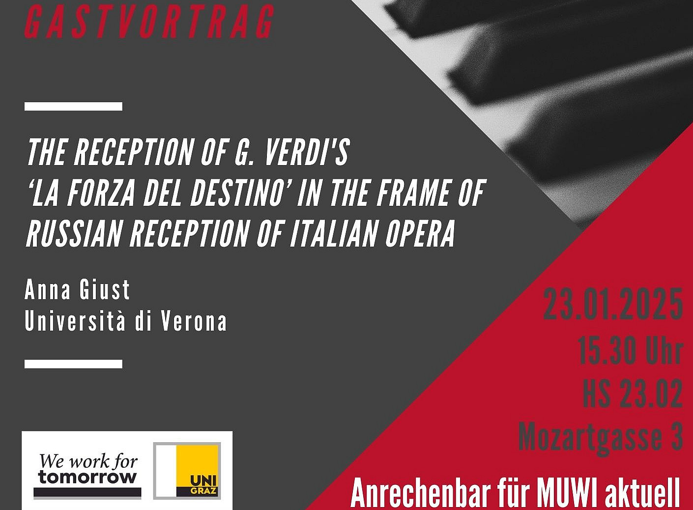 Flyer Gastvortrag Anna Giust 