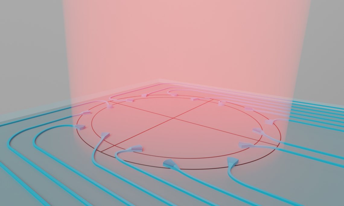 Measuring light beams with integrated photonics. Image: Uni Graz/Bütow