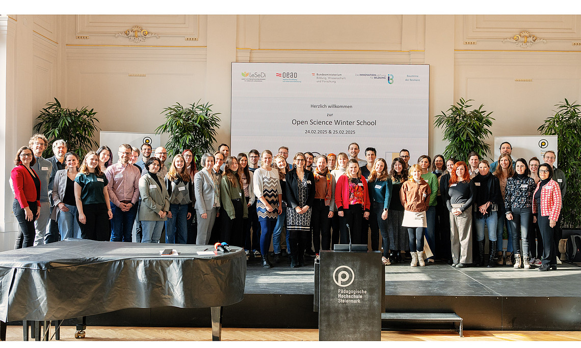 Teilnehmende der Open Science Winterschool an der PH Steiermark