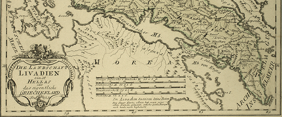 Die Landschaft Livadien - einst Hellas. "Schauplatz der fünf Theile der Welt", hg. v. Franz Anton Joseph von Reilly. Wien 1789