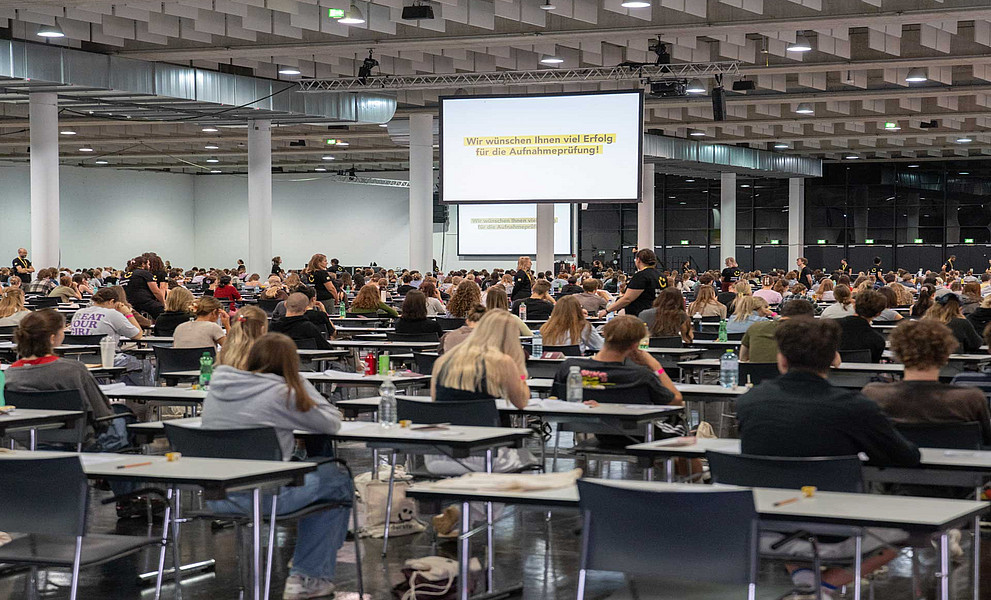 Blick in die Halle 