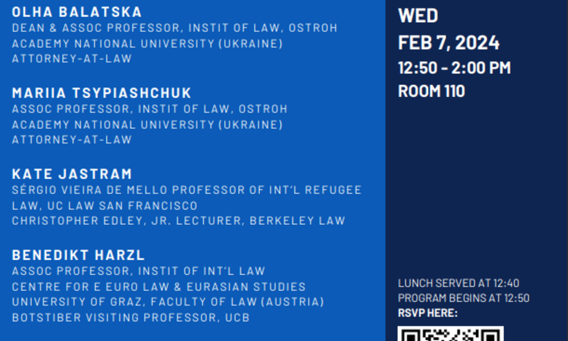 Flyer Ankündigung Veranstaltung mit Prof. Harzl an der UC Berkeley
