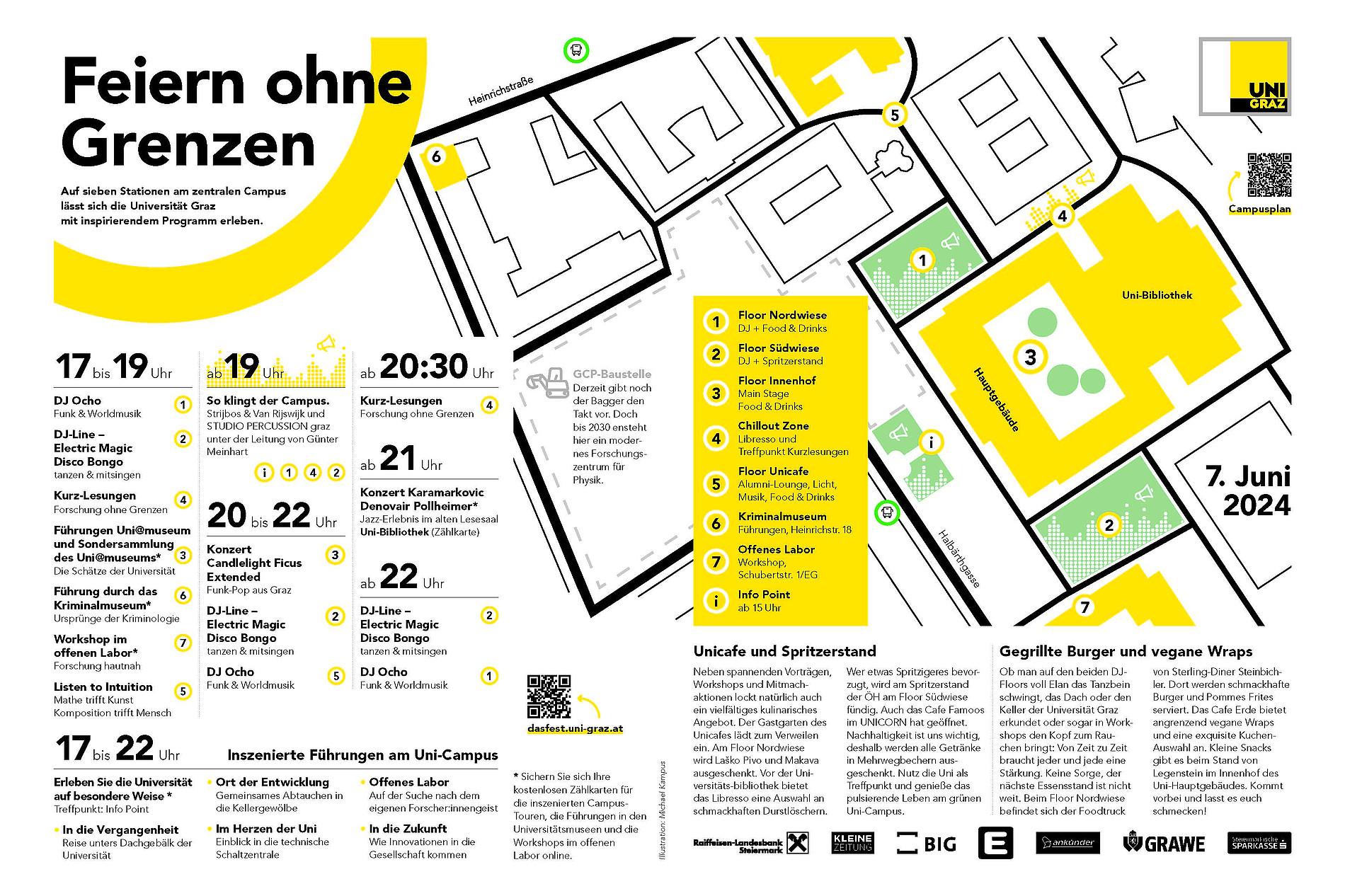 Lageplan für das Fest 