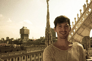 BWL-Student Luka Floigl absolvierte ein Auslandssemester in Italien. Foto: Floigl