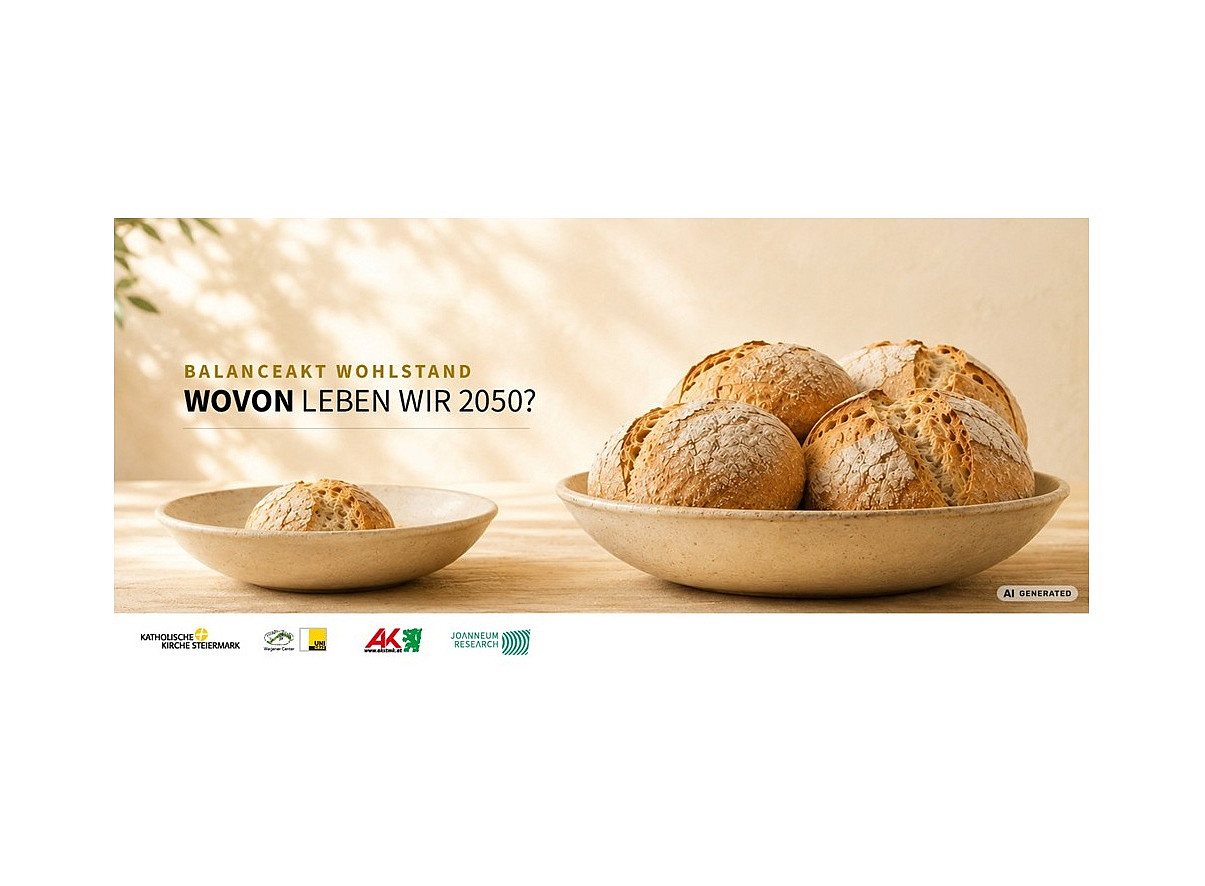 Sujet der Veranstaltungsreihe Brotkorb mit Brot ©Joanneum/AI generated