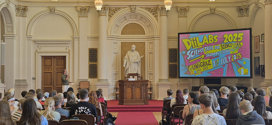 DiLabs FUTURE EDUCATION Wissenschaftsparcours an der Uni Graz ©M. Pasalic