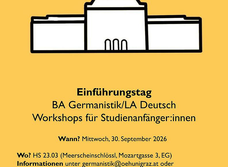 Flyer Einführungstag ©Uni Graz
